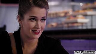 PI Evelin Clayre is known to go the additional mile for her clients and that babe seduces small wife Candice Dare to prove her cheating.They 69 twat lick