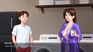 Stepmom doing a Russian in the laundry room alone