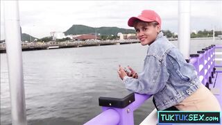 Large fake bazookas and round butt Thai mother I'd like to fuck enjoys a coarse cunt screw