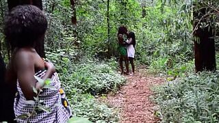 Hot Hirsute Vagina Black BFFs Lick Juicy Cunt & Cum Hard In Wild Washroom Hookup