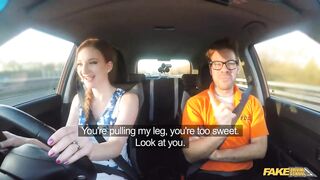 Zara Durose having great sex in a car with driving instructor - Fake Driving School