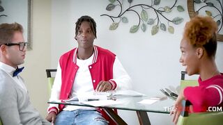 Spitroast Notes Swap (Nerd Gets His 1st Cunt, The Knobs Get Their Grades Up)