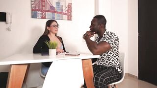 BBC ends up banging his breasty lawyer after winning his divorce - Daniela Gomez & Xander Ebony