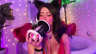ASMR EAR LICKING SEXY CATGIRL ARA ARA MEOW Your Valentine Uwu - CorneliustheCat ASMR