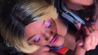 Obedient Bitch Nina Rivera sucks me and my ally Dalla Jerk off's Weenies at the same time