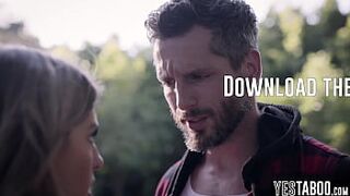 Stranded small blond mother I'd like to fuck takes assist from a stranger and thanks him with outdoor sex