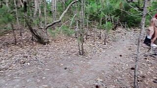 Drone footage captures pair having sex.