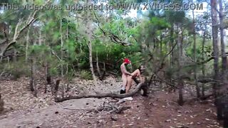 Drone footage captures pair having sex.