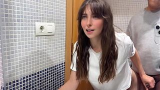 A chunky 46-year-grandad has sex with his stepdaughter's college-older ally; that babe has a curly twat and they screw out of a cock-sock.