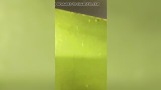 Two lesbians in night club bathroom