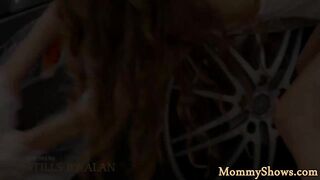 Finger banged stepmom pleasured by les teen 