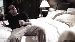 When her spouse sees her cheat on him and this guy's watching her do it as a peeping tom, this guy can solely think about one thing. Banging her so hard!