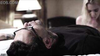 When her spouse sees her cheat on him and this guy's watching her do it as a peeping tom, this guy can solely think about one thing. Banging her so hard!