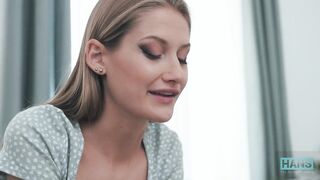 Supermodel Tiffany Tatum gets drilled hard by grandad Hans and gets the full load of cum on her face!