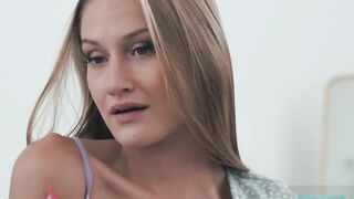 Supermodel Tiffany Tatum gets drilled hard by grandad Hans and gets the full load of cum on her face!