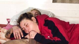 STEP-SISTER, eighteen, takes a LARGE LOAD of CUM in her THROAT