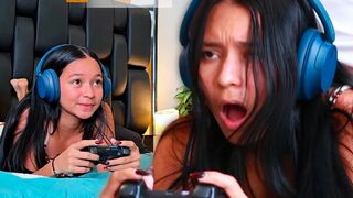 I SCREW MY STEPSISTER WHILST THIS BABE PLAYS CLIP GAMES