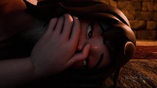 Oriental bulky hotty in sadomasochism dungeon (The Rope Guy)