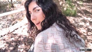 Screw! Real Teens - Wild Outdoor Screwing With Sultry Brunette hair Nikki Slick