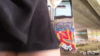 Screw! Real Teens - Wild Outdoor Screwing With Sultry Brunette hair Nikki Slick
