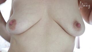 Playing with my merry natural boobs