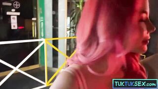 Curvy Oriental teen angel from Thailand picked up on the street