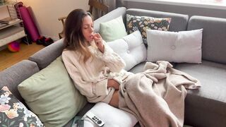 Hawt mother i'd like to fuck got lascivious and begged to be screwed in the sofa