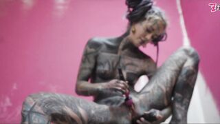 Anal Stretching, Gape in Work Raiment Squirt and Paint