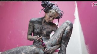 Anal Stretching, Gape in Work Raiment Squirt and Paint