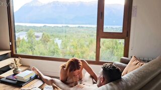 Screwing an Argentine, cum in her throat.