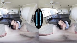 Curvy Brunette hair's GIANT 36DDDS Bounce in VR