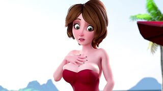 Sex on the Beach with Lustful Cass (HQ CG Hentai Porn) Eng Sub