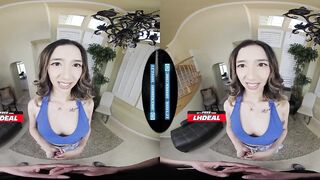 LETHAL HARDCORE VR - Cute Oriental Babysitter Helps U Relieve Stress
