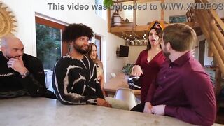 Taboo Thanksgiving Breeding Ceremony! Squirt Whore Gets Double Stuffed - Chloe Kreams, Aderes Quin, Steve Rickz