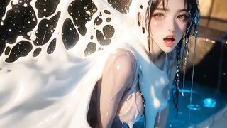 Milk Bomb Shower Turns Her On