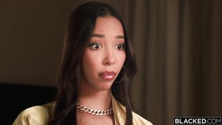BLACKED Pretty Duett Stefany Kyler And Lia Lin Take On Jason Luv's Giant BBC