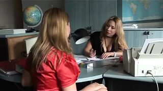 Pretty large titties golden-haired likes large jock in bushy cunt in throat in booty