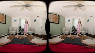 FORBVR - Your Tiny Melons Stepsister Teases Your To Show Your Dick For Sexy Sex POV