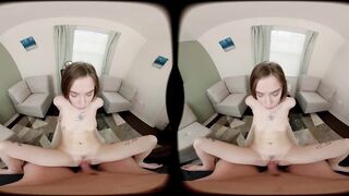 FORBVR - Your Tiny Melons Stepsister Teases Your To Show Your Dick For Sexy Sex POV