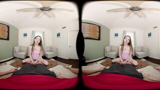 FORBVR - Your Tiny Melons Stepsister Teases Your To Show Your Dick For Sexy Sex POV