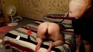 Pleasure night with Dad! Spanking and Mouth banging