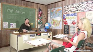 Nova cane blows her teacher to get a passing grade
