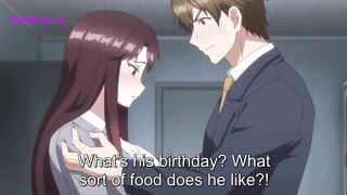 Immoral secretary with biggest tits gets banged and licked by BOSS (Anime)