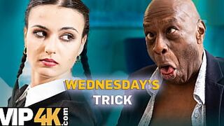 DADDY4K. LISPY WEDNESDAY SUCKED DAD'S SHLONG