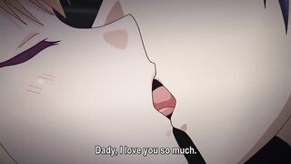 Breasty anime angel screwed by stepdad