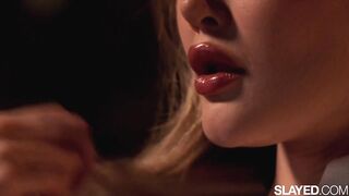 SLAYED Small Beauty Ellie Luna Can't Await To Eat Her Sexy BFF Sonya Blaze's Twat