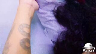 The sex chakra penetrated the room; this chab couldn't resist and banged her shaggy little vagina.