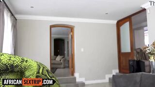 GIANT NATURAL BOOBS 18yo Black Whore Snatch Stretched In Interracial Hookup