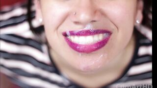 Over half an hour of thick, white facials! 10 In total!