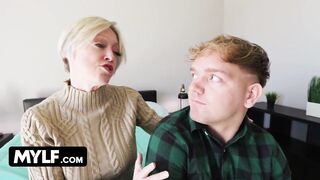 Large Titted Stepmom Lets Hung Stepson Pound the Screw Without Her Taut Vagina - MYLF